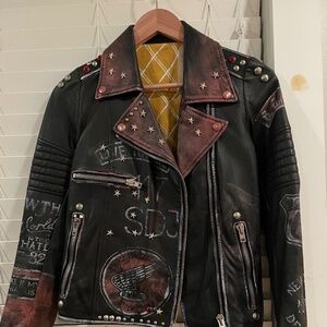 SWORD genuine leather jacket XS - rare